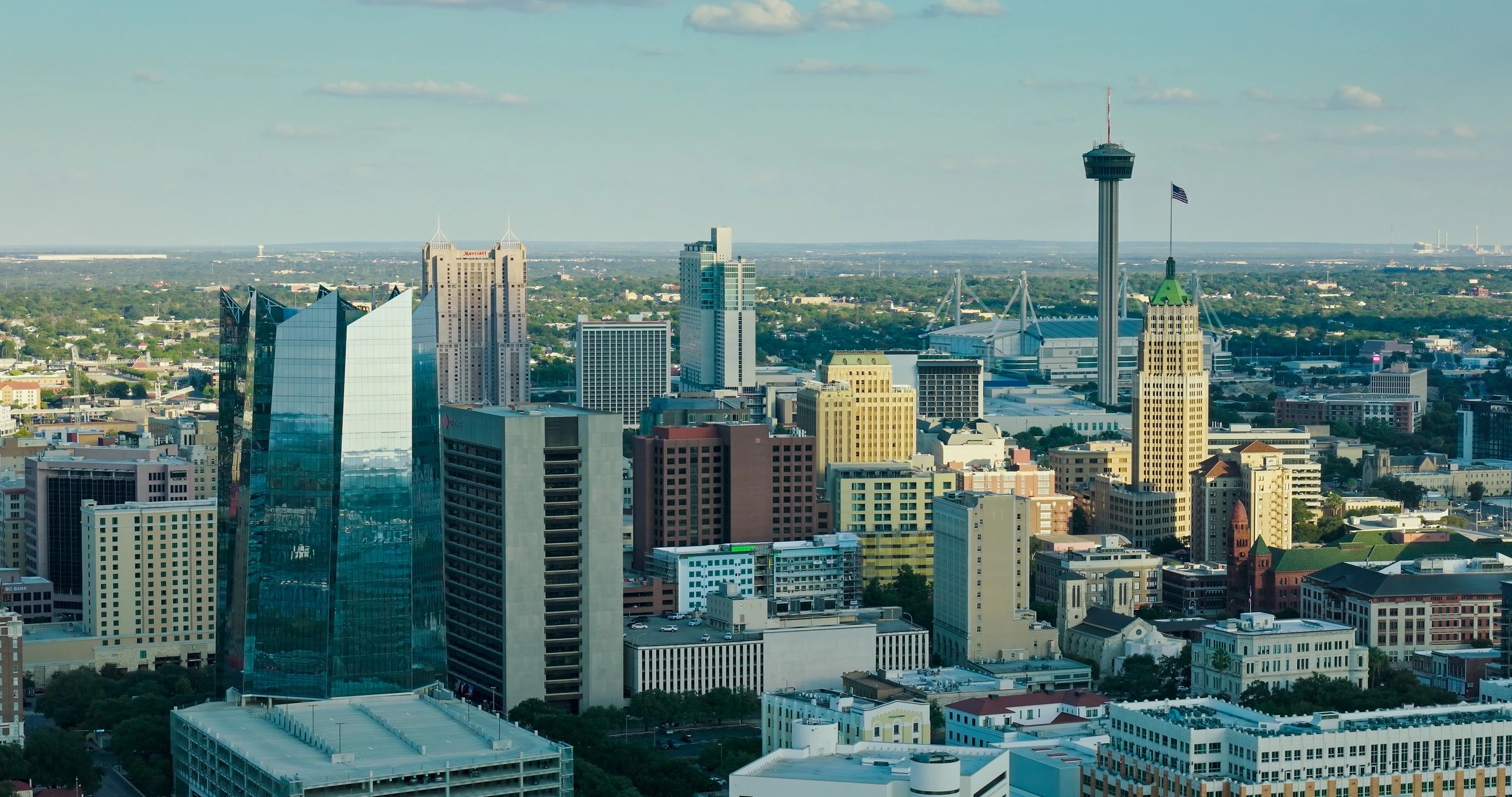 Urban commercial property skyline